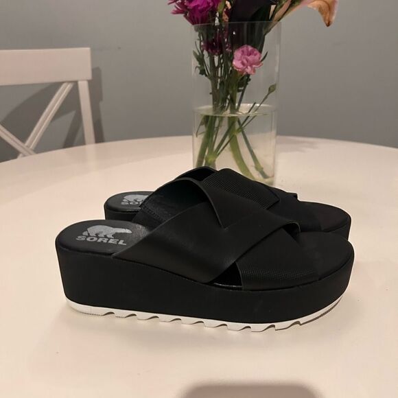 Sorel Cameron Flatform Wedge Sandals - Picture 3 of 5